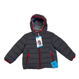 NWT Gerry Kids Lined Bubble Jacket Grey 4T